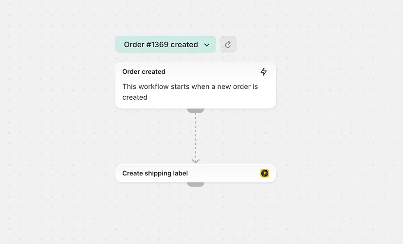 Create shipping labels Flow action