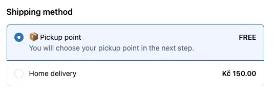 Shipping example